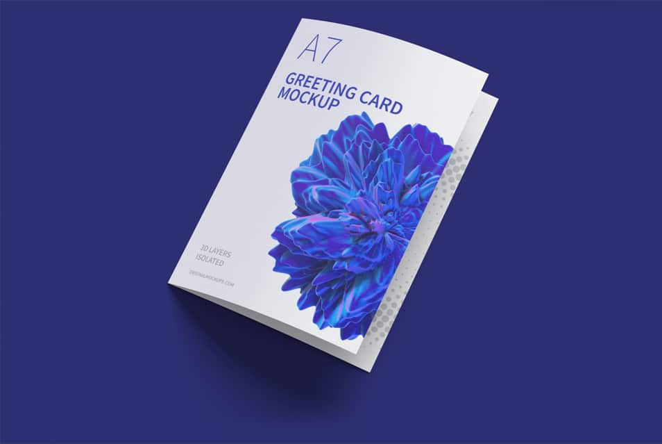 A7 Greeting Card Mockup