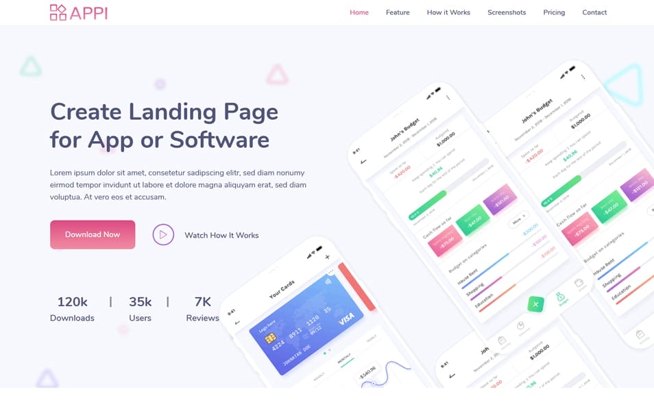 Appi Bootstrap 5 Creative App Software Landing Page