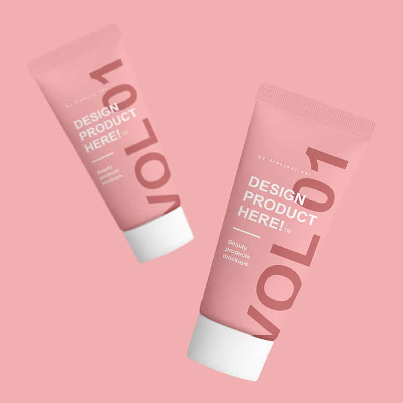 Beauty Product Packaging Mockups Design PSD