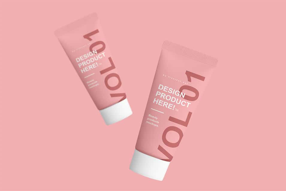 Beauty Product Packaging Mockups Design PSD