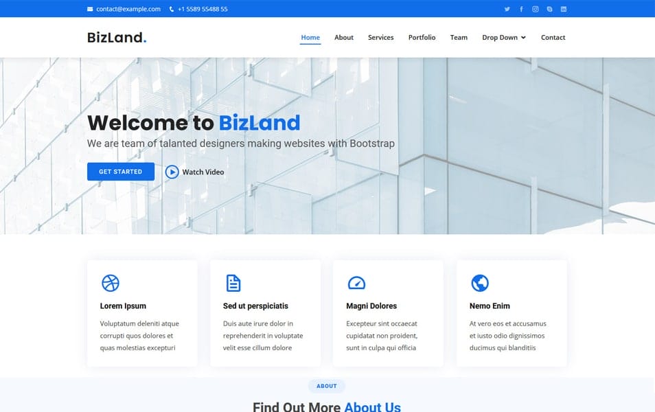 BizLand Bootstrap 5 Business Template