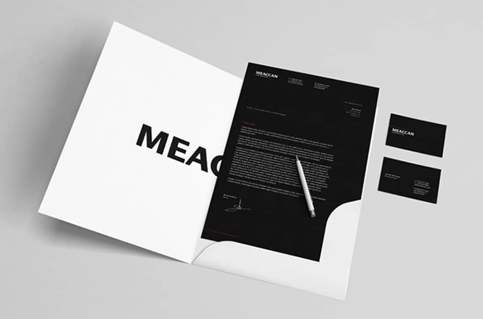 Black & White Stationery Mockup