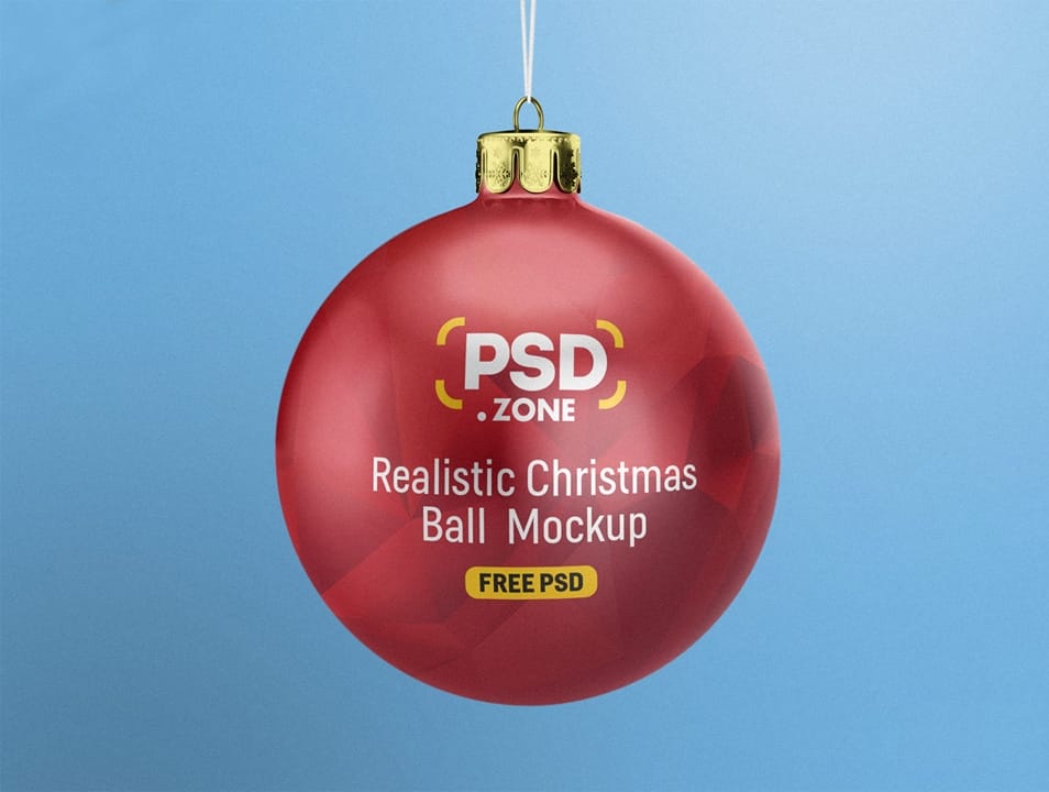 Christmas Ball Mockup PSD