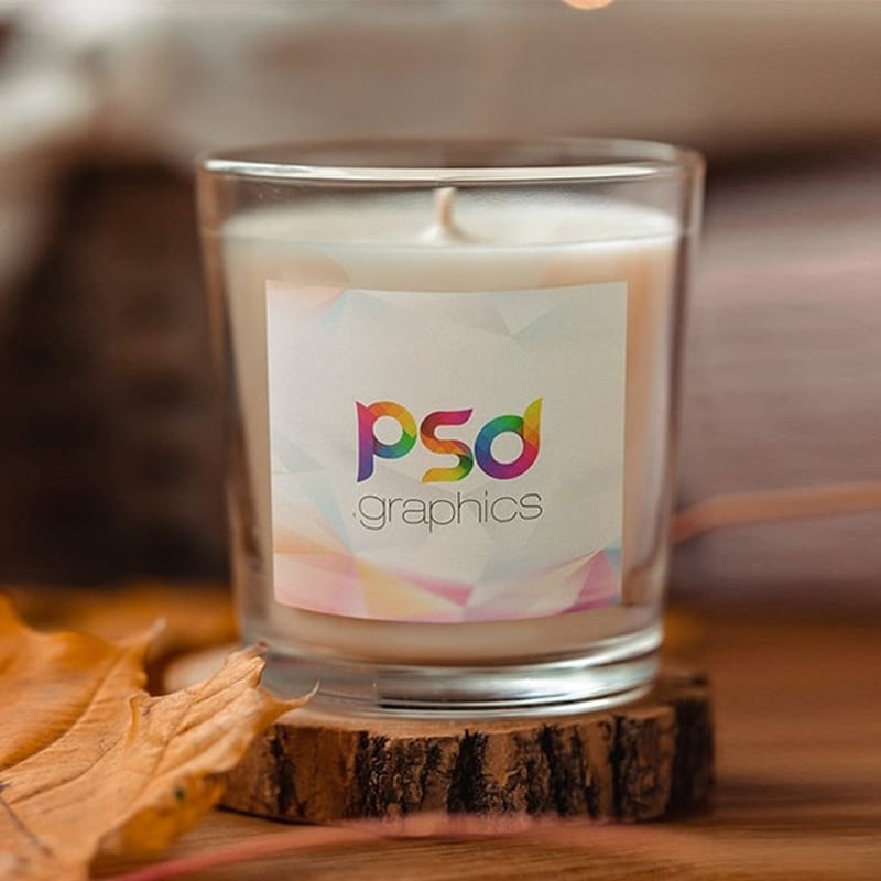 Christmas Candle Mockup Template