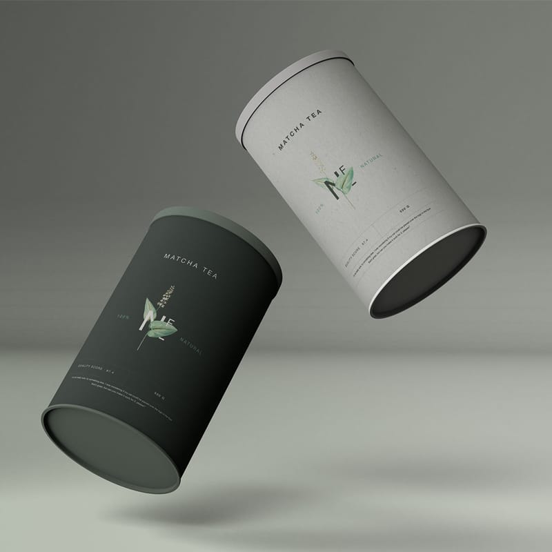 Cylinder Package Mockup