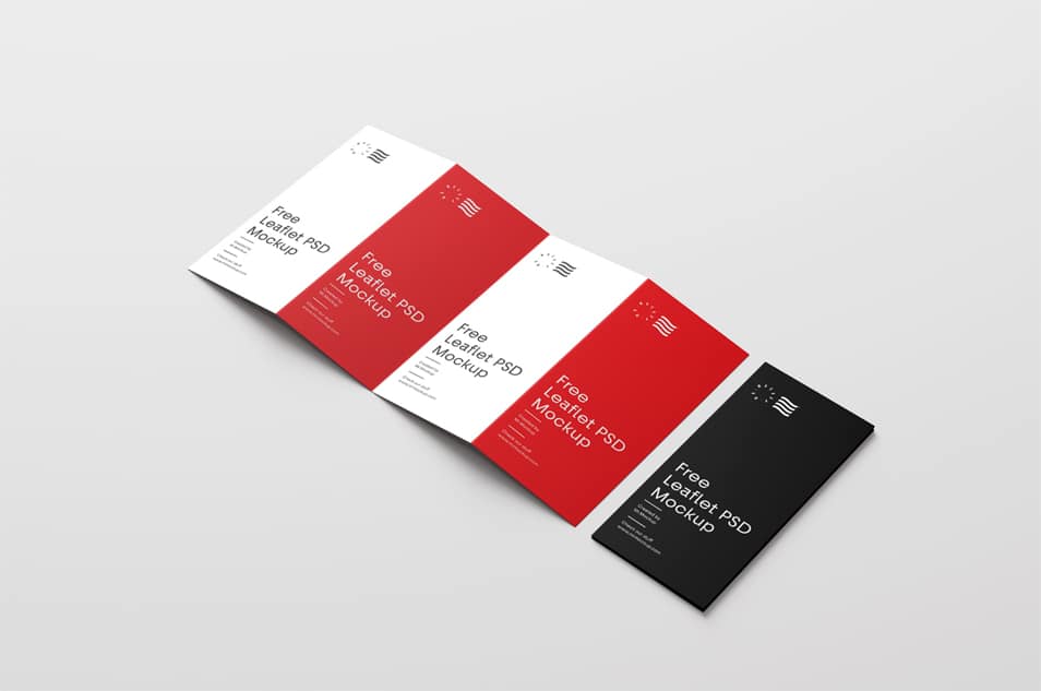 Four Fold Brochure Mockups