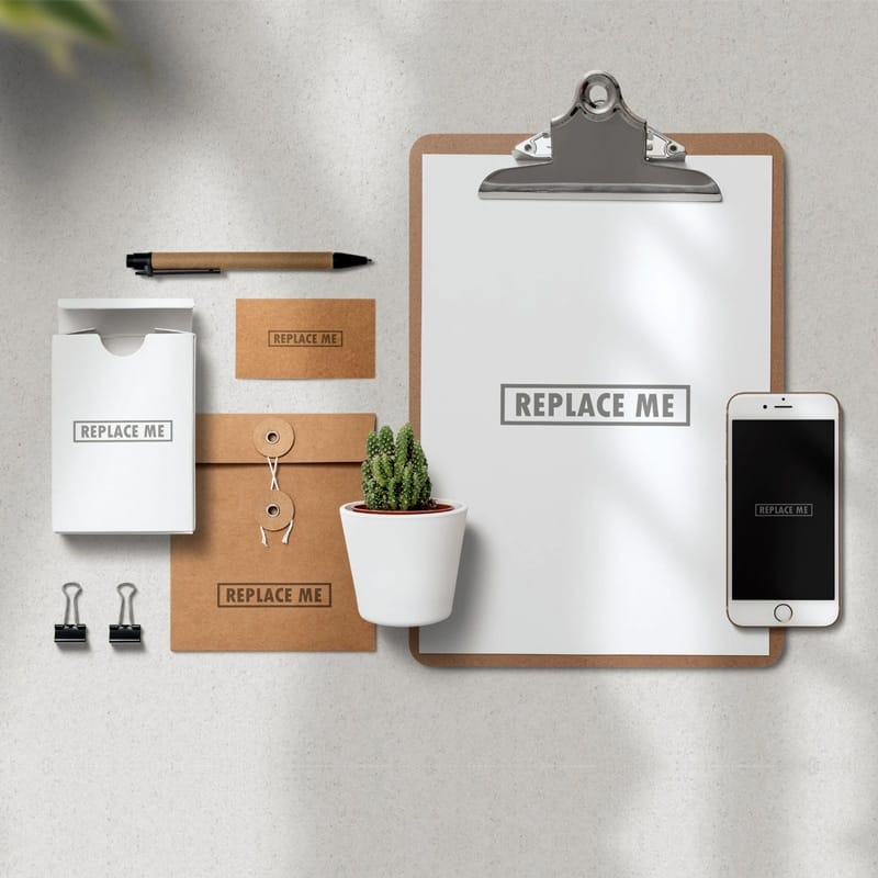 Free Branding Mockup Scene Creator