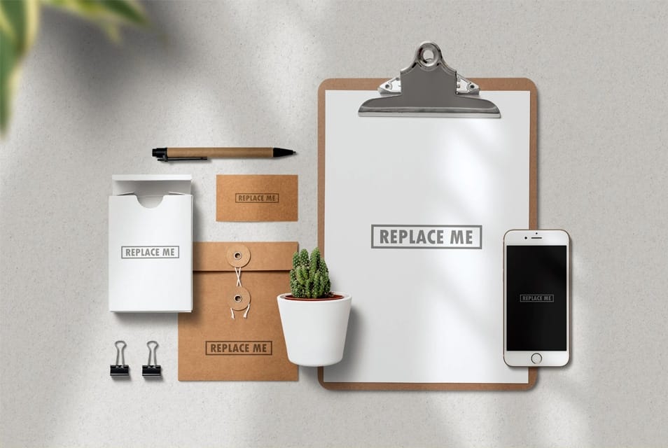 Free Branding Mockup Scene Creator