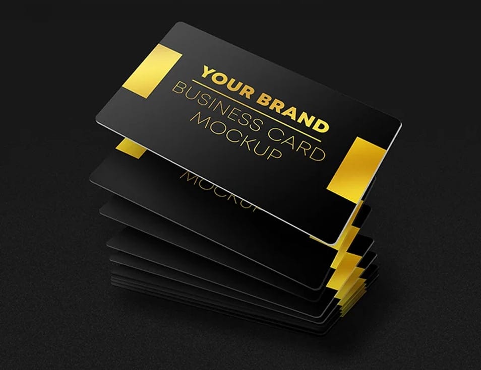 Free Business Card Mockup Set