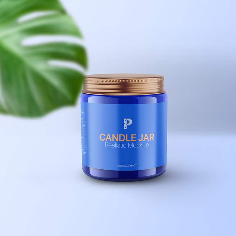 Free Candle Jar Mockup