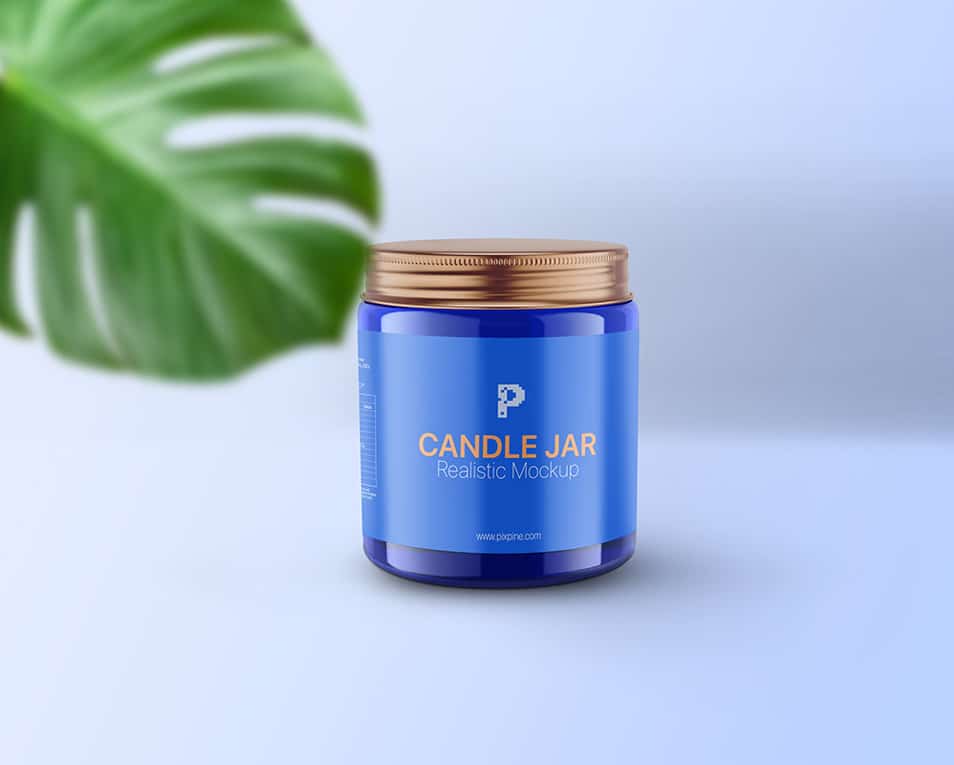 Free Candle Jar Mockup