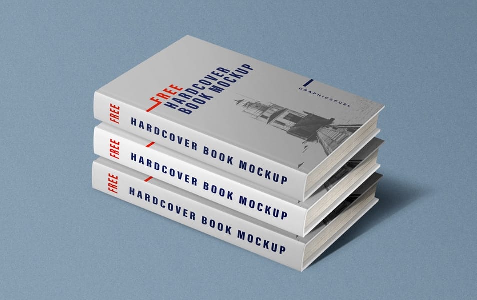 Free Hardcover Book Mockups