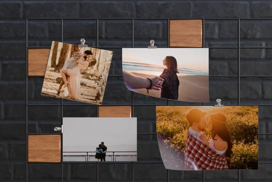 Free Mood Board Flyer / Picture Mockup