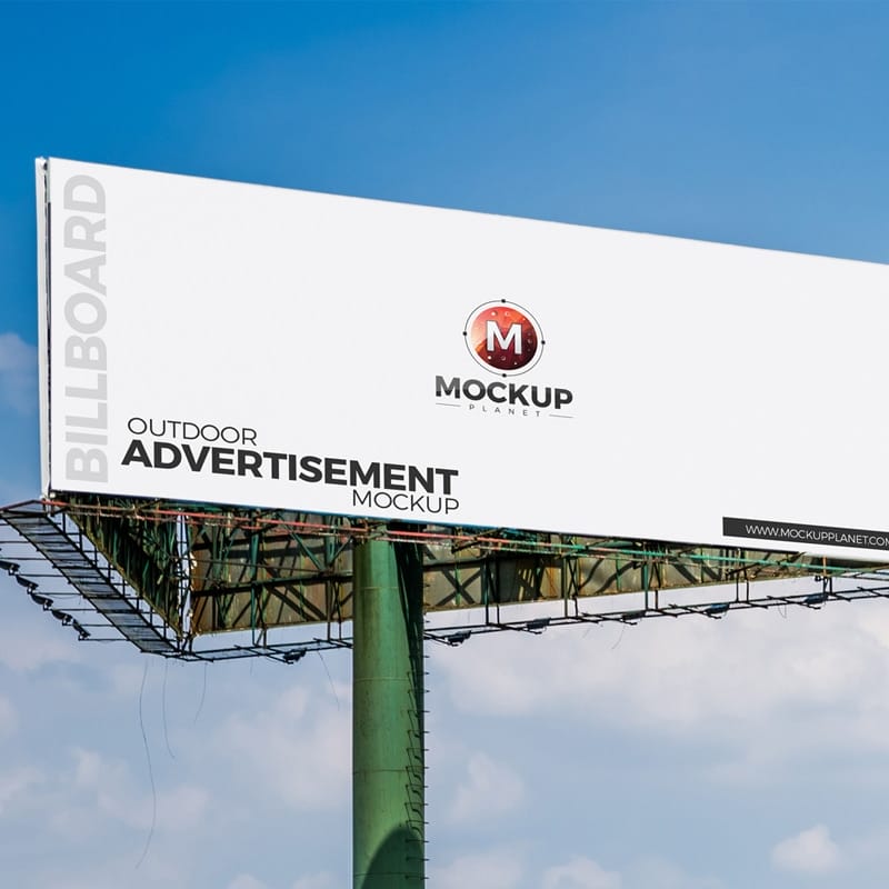 Free Outdoor Advertisement Billboard Mockup