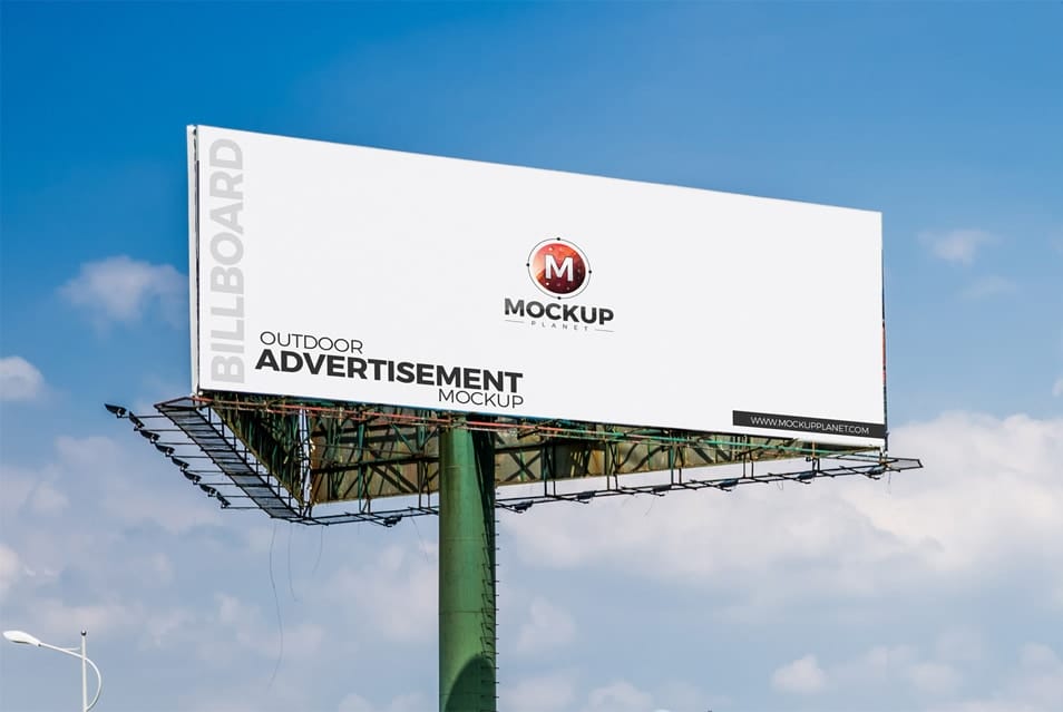 Free Outdoor Advertisement Billboard Mockup