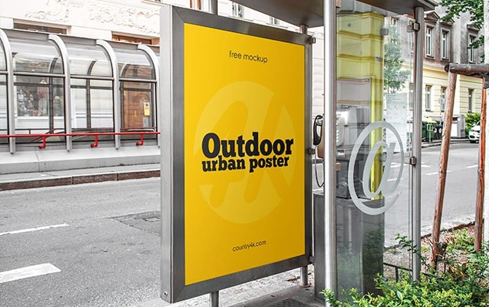 Free Outdoor Urban Poster MockUp