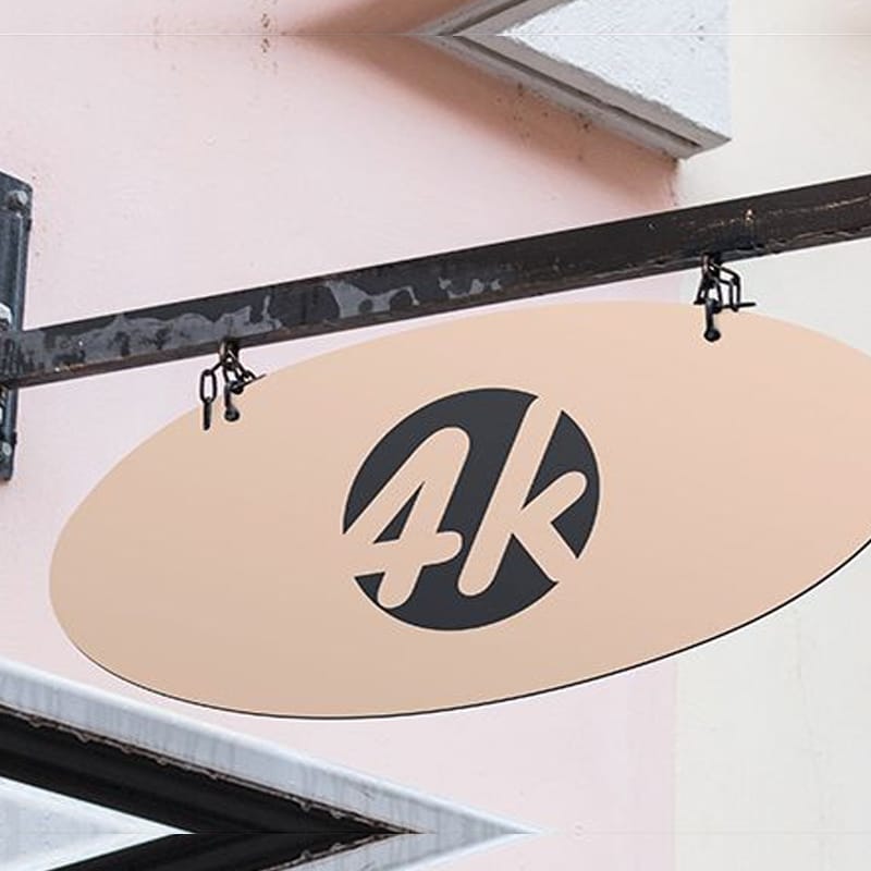 Free Shop Signboard MockUp