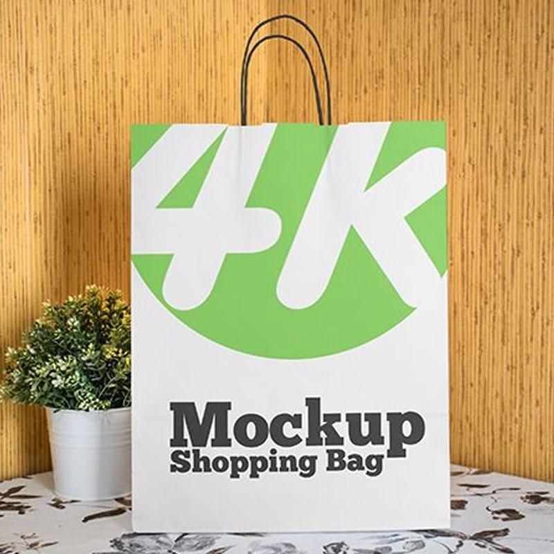 Free Shopping Bag MockUp