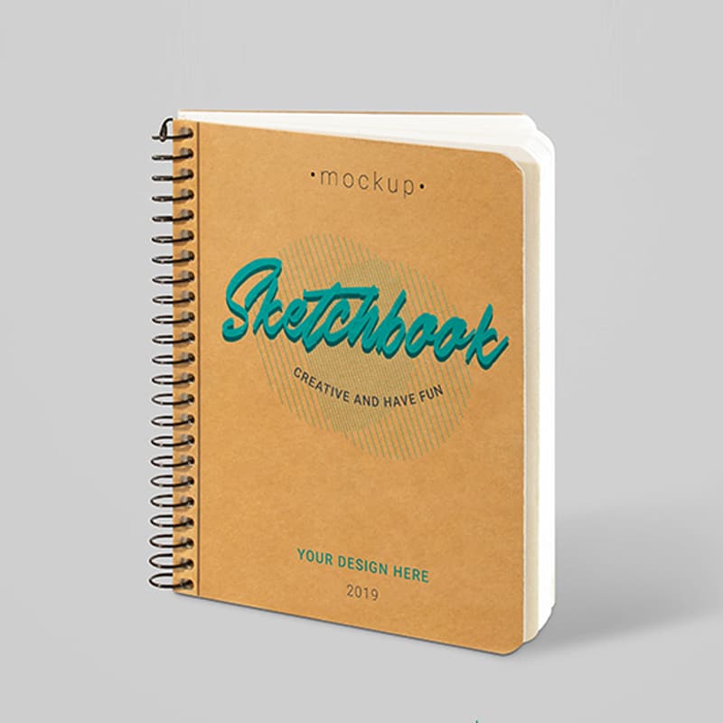 Free Sketchbook Mockup Set