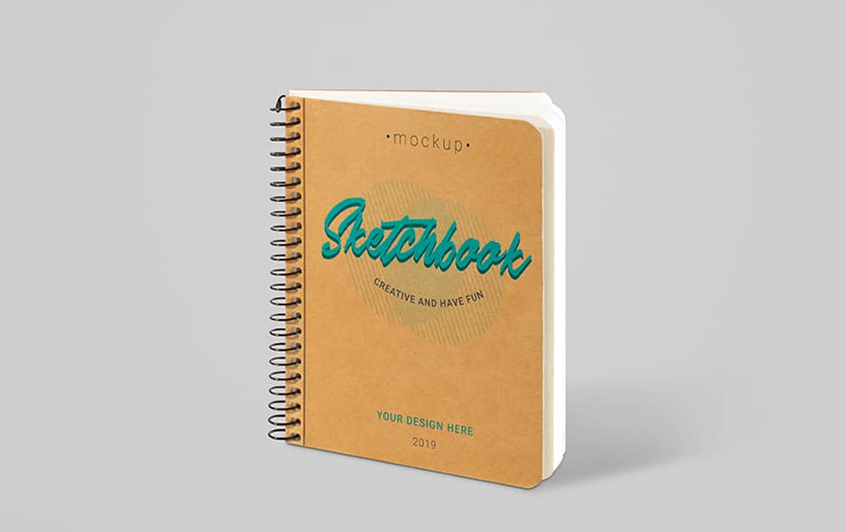 Free Sketchbook Mockup Set