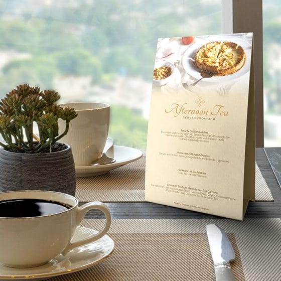 Free Table Tent Card Mockup