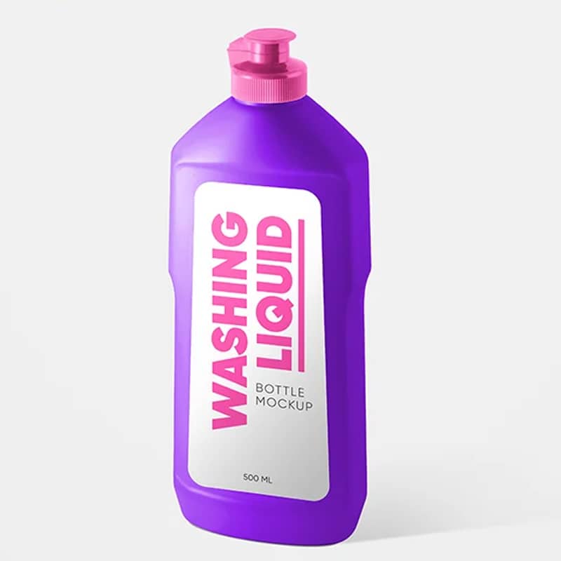 Free Washing Liquid Bottle Mockup Set