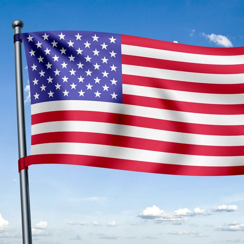 Free Waving Country Flag Mockup PSD