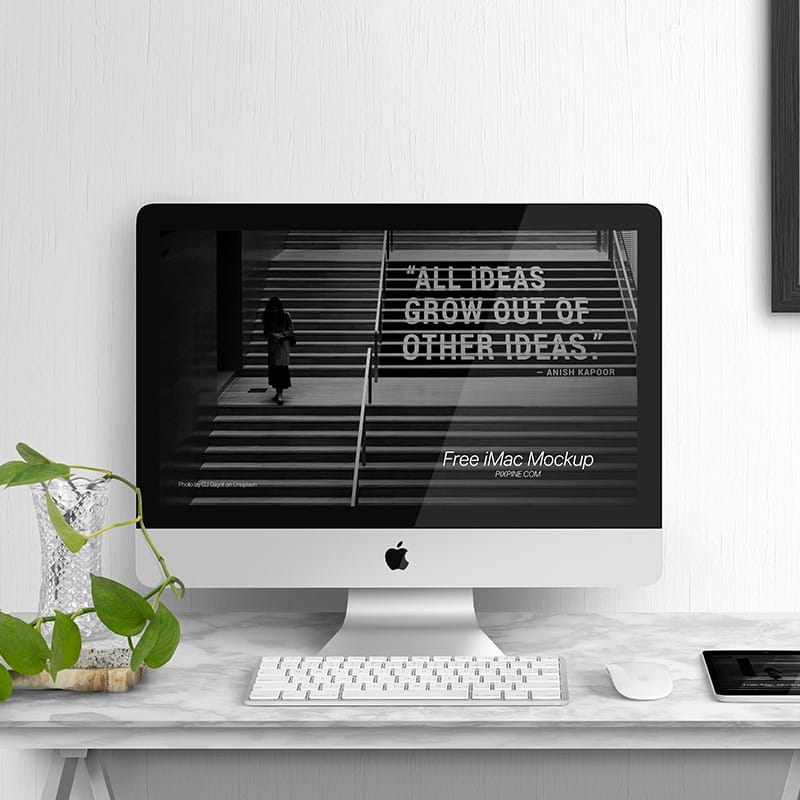 Free iMac Display Mockup