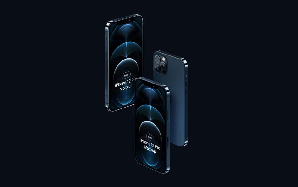 Free iPhone 12 Pro Mockup