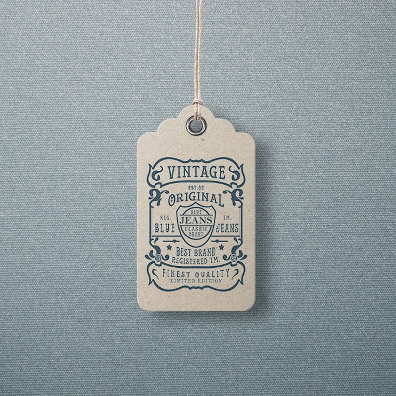 Garment Label Tag Mockups