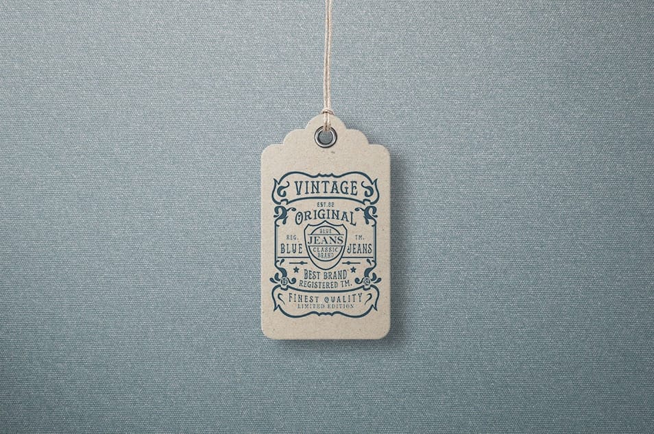 Garment Label Tag Mockups
