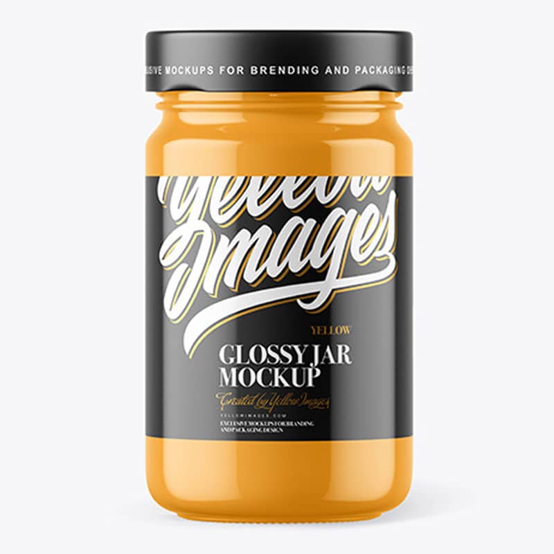 Glossy Jar Mockup