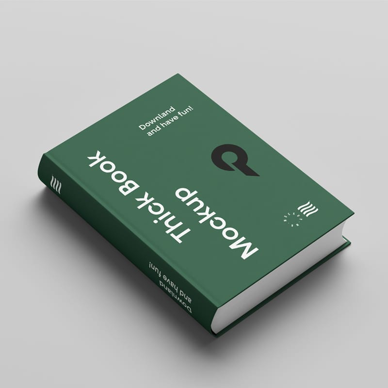Hard Cover Book Mockup