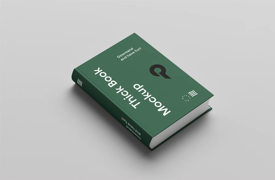 Hard Cover Book Mockup