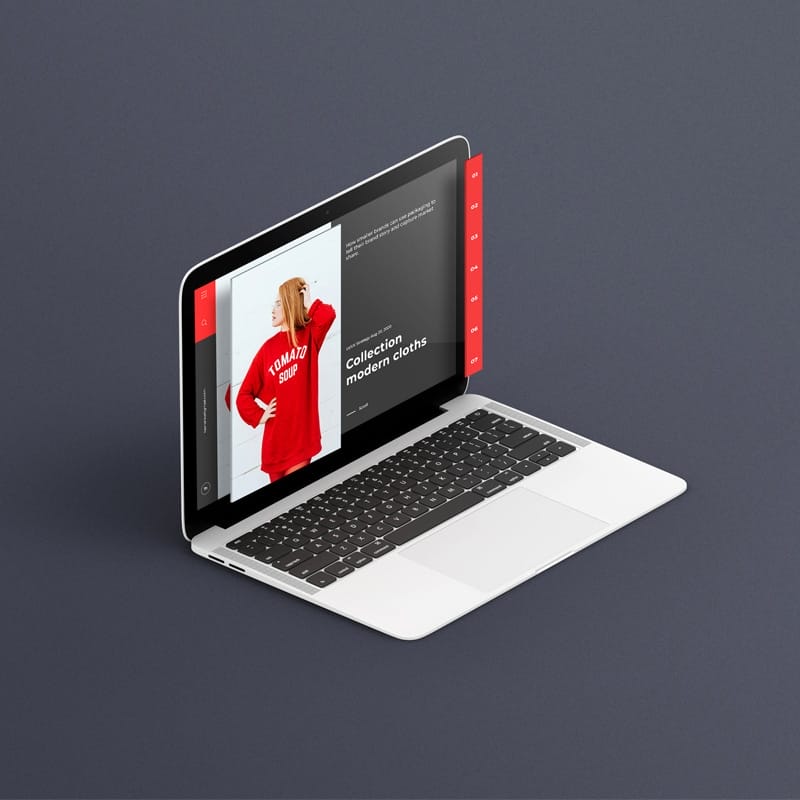 Isometric Macbook Mockup