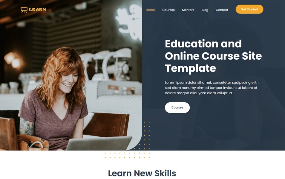 Learn Education and Online Course HTML Template