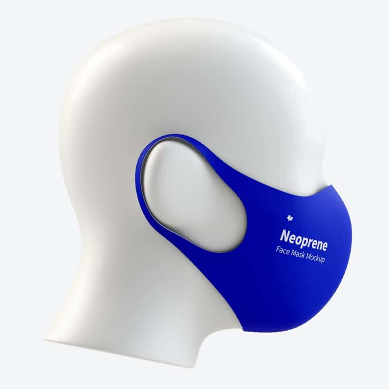 Neoprene Guard Face Mask Mockup