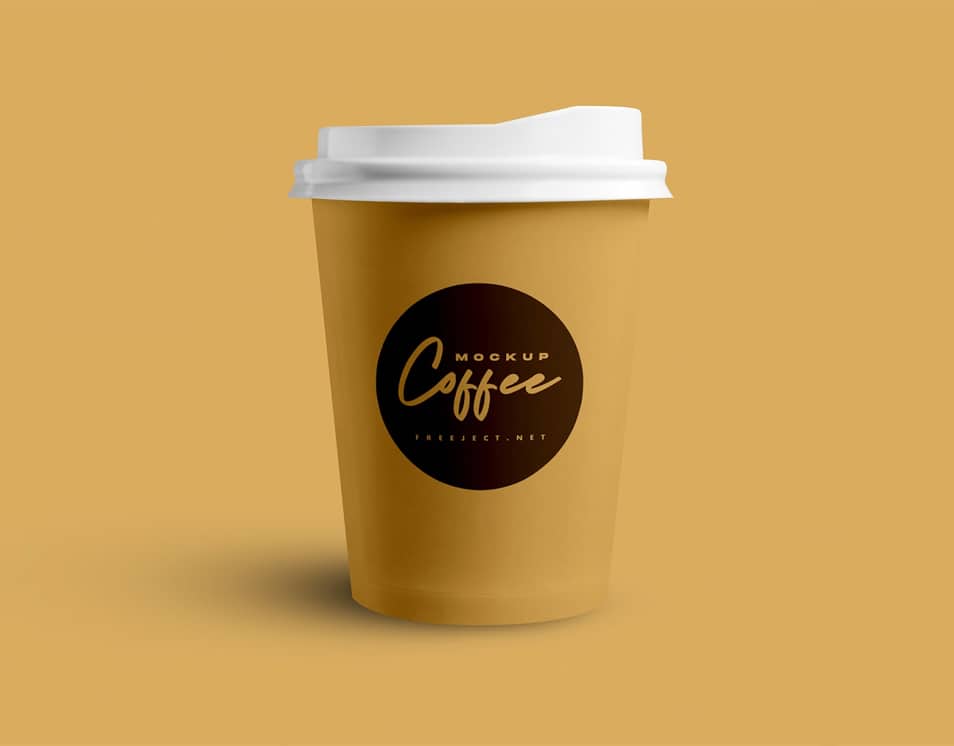 Paper Cup Coffee Mockup Template PSD