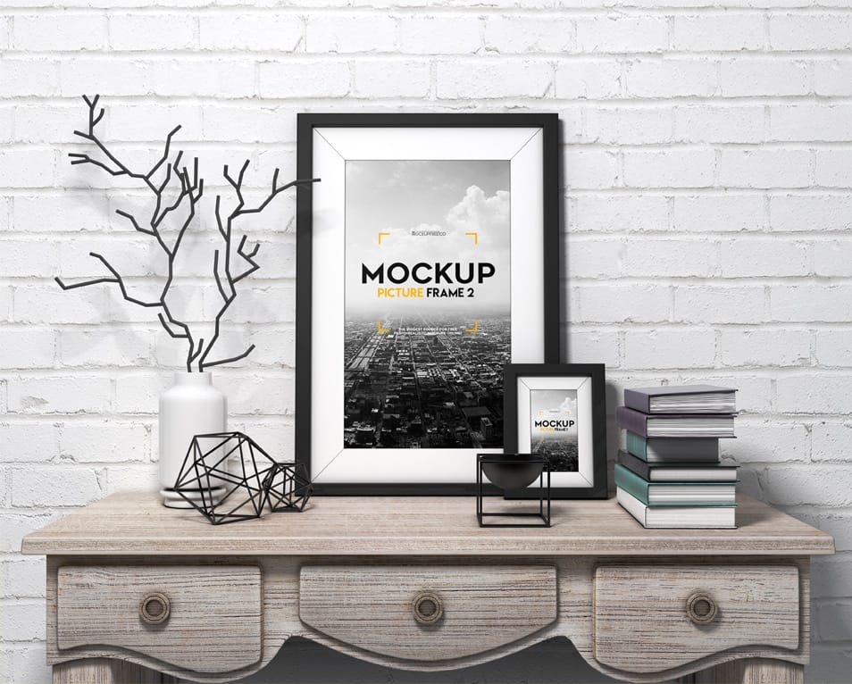 Picture Frame Free PSD Mockup