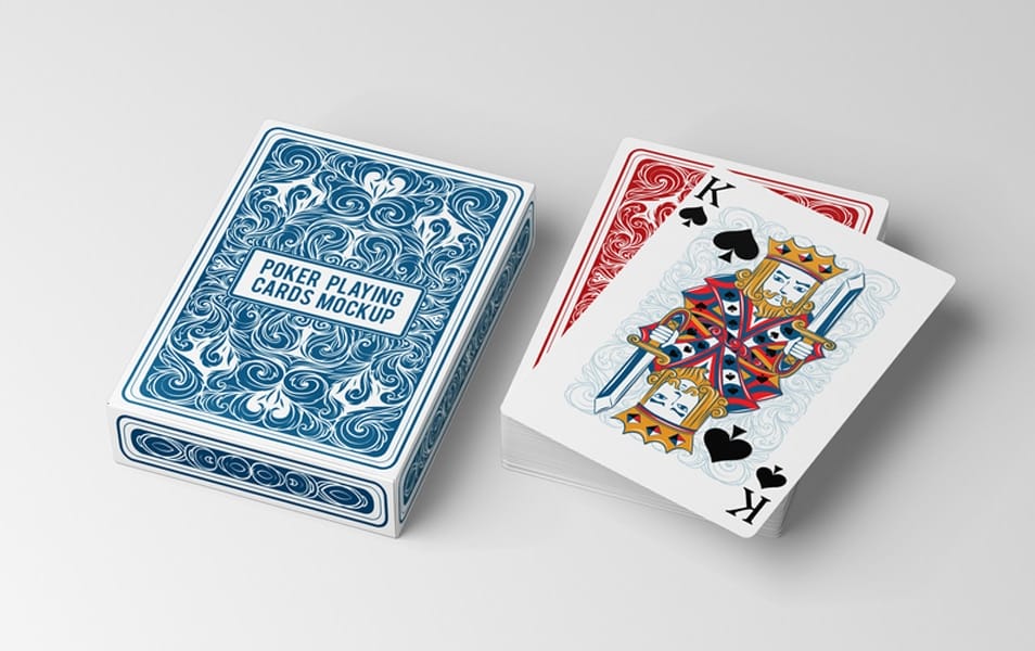 Poker Playing Cards Mock-Up
