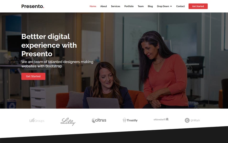 Presento Bootstrap 5 Corporate Template
