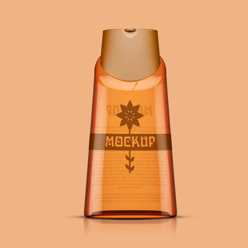 Shampoo Bottle Label Mockup
