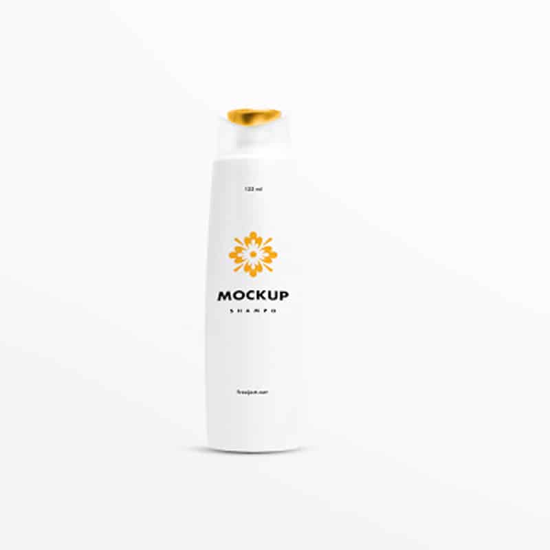 Shampoo Bottle Mockup Template PSD
