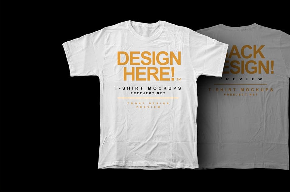 T-Shirt Mockups Design PSD