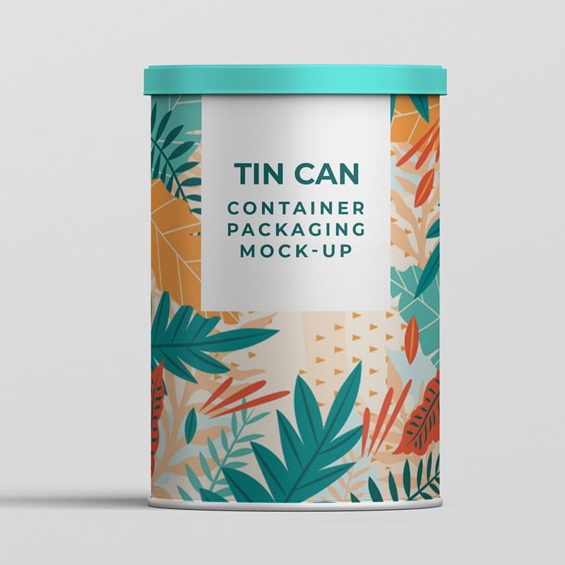 Tin Can Container Mock-up
