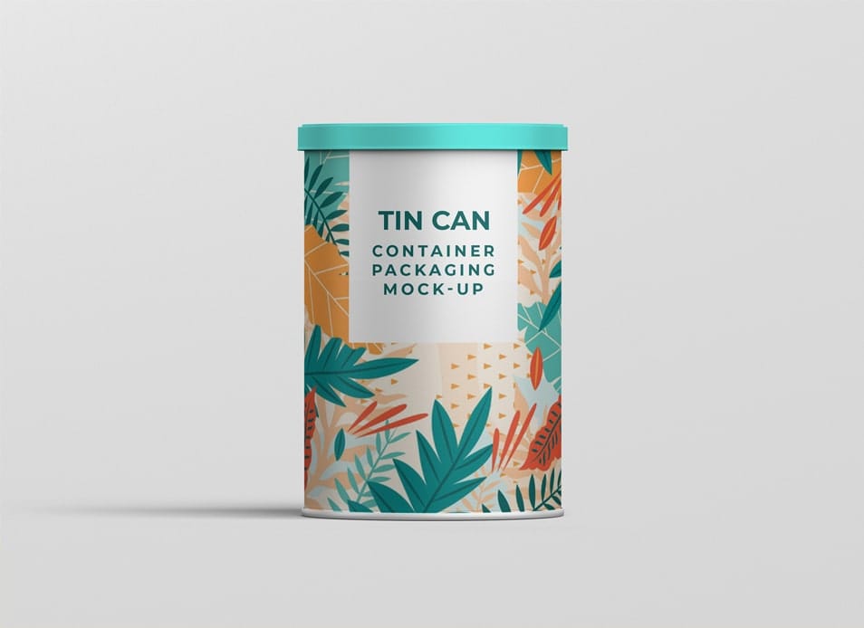 Tin Can Container Mock-up