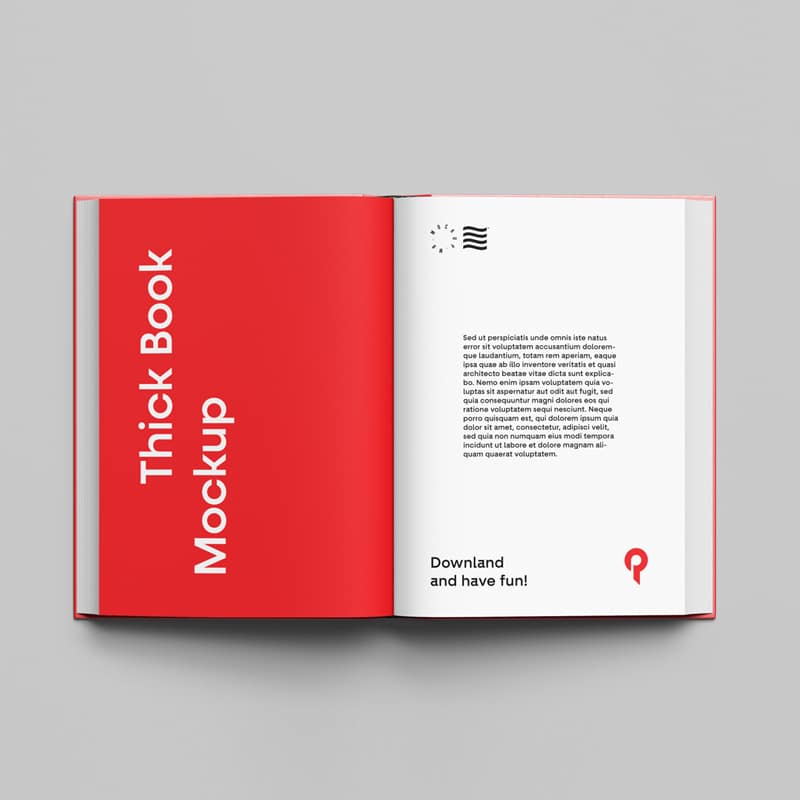 Top View Book Mockup