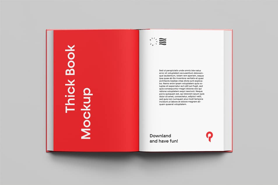 Top View Book Mockup