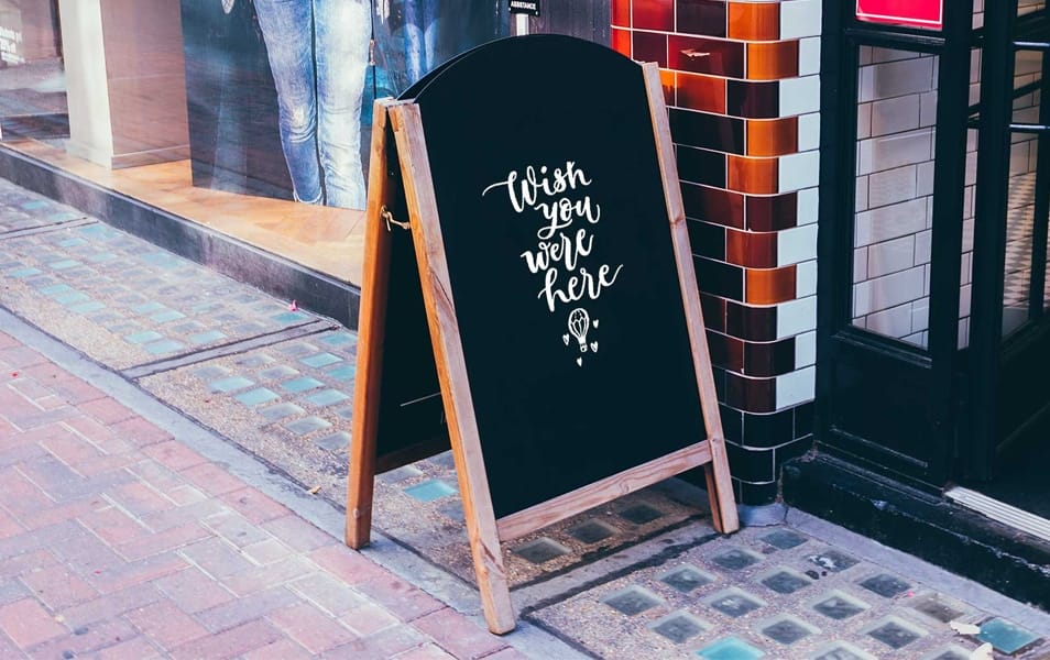 Walkside Poster Mockup Template