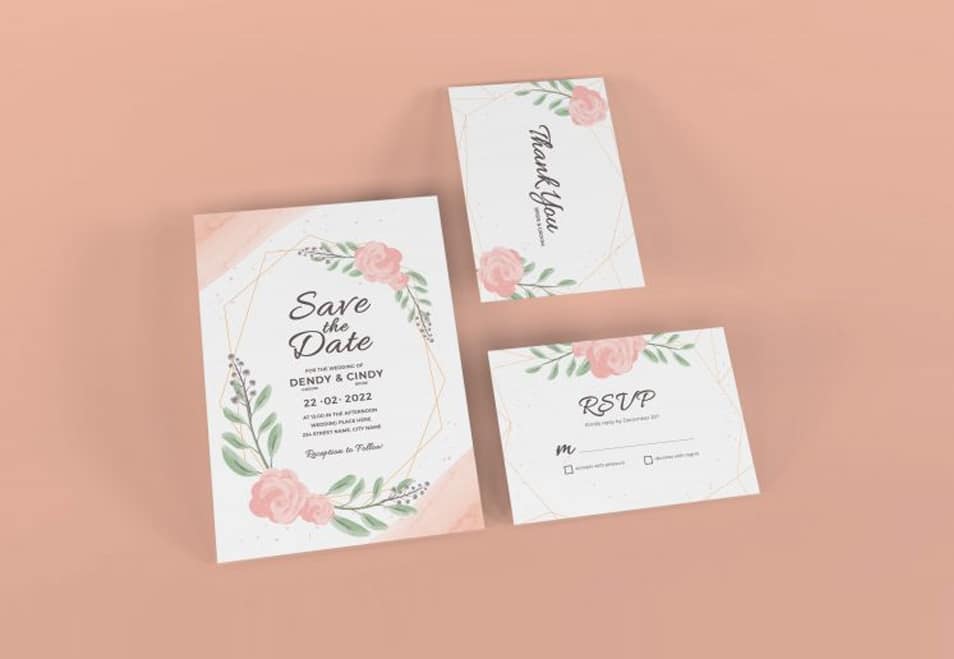 Wedding Invitation Mockup